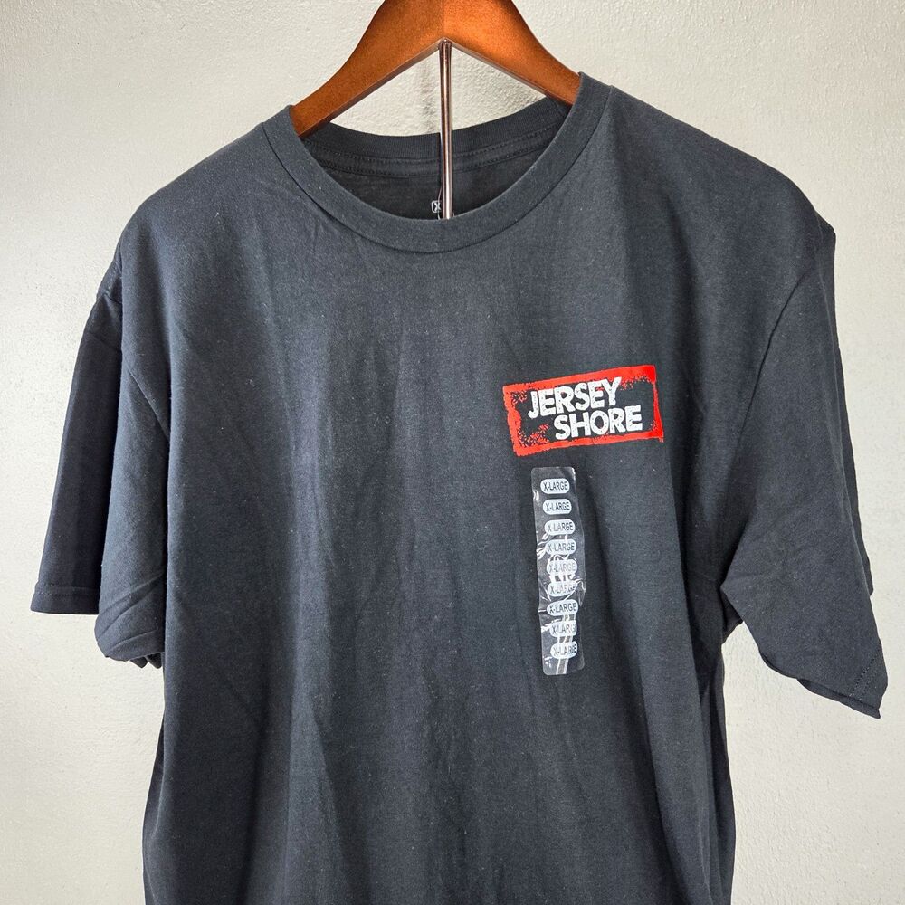 Y2K Jersey Shore MTV T Shirt XL Black Ripple Junction Logo Graphic Tee NWT